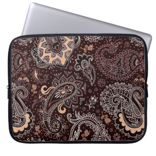 Colourful seamless pattern in paisley style. Vinta Laptop Sleeve