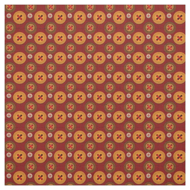 Colourful seamless pattern with buttons. fabric (Swatch)