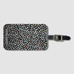 Colourful Seamless polka dots Pastel Pattern Luggage Tag