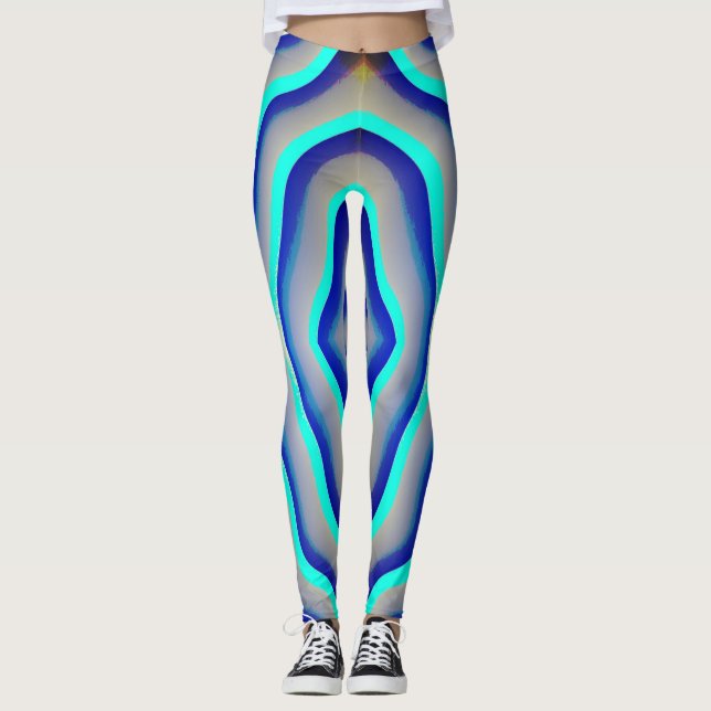 Colourful seamless "Ratti_Creative_Arts" Leggings (Front)