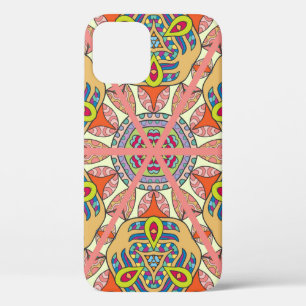 Colourful seamless triangle patchwork pattern. Abs iPhone 12 Case