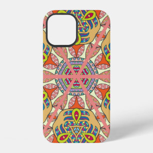 Colourful seamless triangle patchwork pattern. Abs iPhone 12 Case