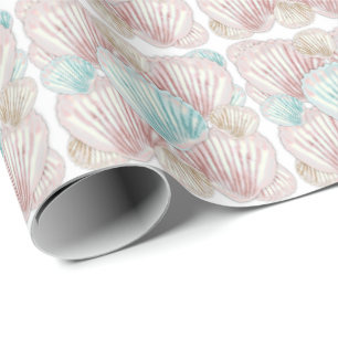 Colourful Seashell Cluster Wrapping Paper