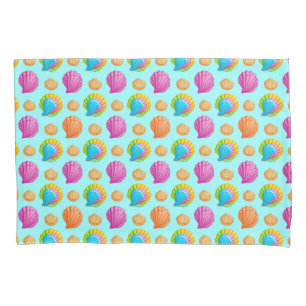 🐚 Colourful Seashell Ocean Beach Vibes 🌊 Pillowcase