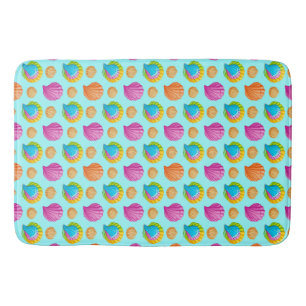 Colourful Seashells  Bath Mat