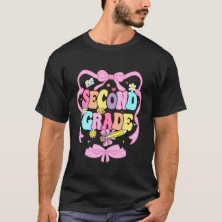Colourful Second Grade Back to School Cute Design  T-Shirt