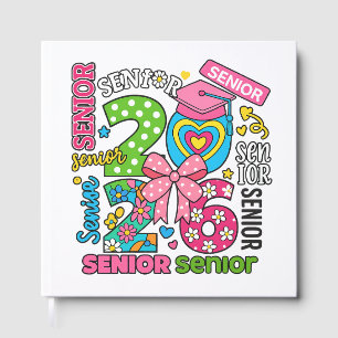Colourful Senior Celebration Design Guest Book