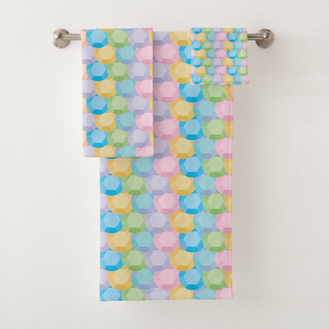 Colourful Sequins Bath Towel Set (Insitu)