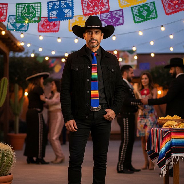 colourful serape stripes tie (Creator Uploaded)