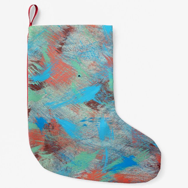 Colourful series: abstract background texture. small christmas stocking (Front)