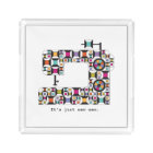 Colourful Sewing Machine Quilt Pattern Tray