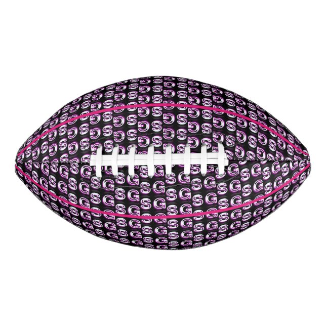 Colourful SG Girls Pink Pattern Kid's Football (Front)