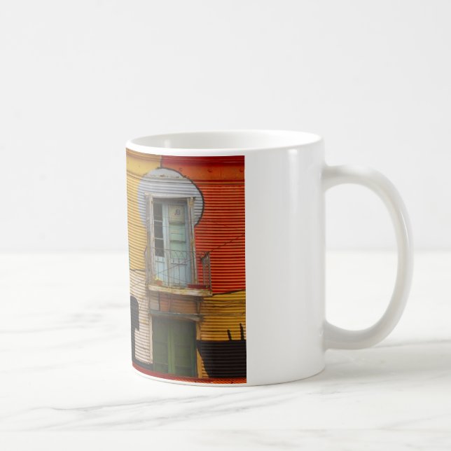 Colourful Shacks Buenes Aires Argentina Coffee Mug (Right)