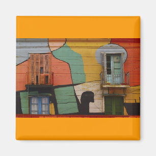 Colourful Shacks Buenes Aires Argentina Magnet
