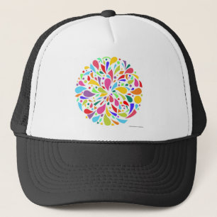 Colourful Shape Burst Trucker Hat