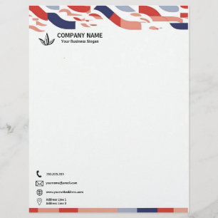 Colourful Shapes Banner Corporate Custom Letterhead