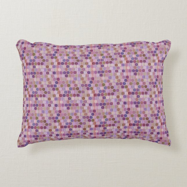 Colourful shapes decorative cushion (Front)