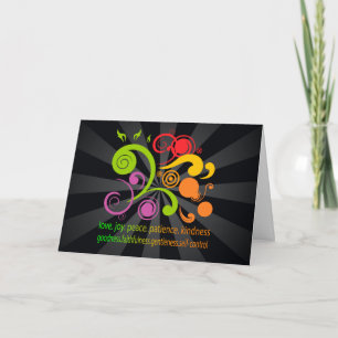 Colourful Shapes, Fruit of the Spirit Card