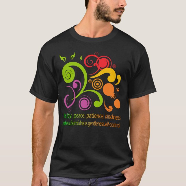 Colourful Shapes, Fruit of the Spirit T-Shirt (Front)