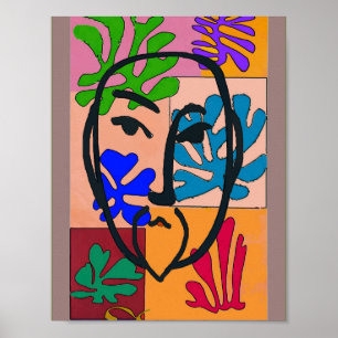 Colourful Shapes Matisse Style Poster