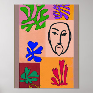 Colourful Shapes Matisse Style Poster