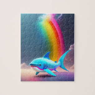 Colourful Shark Jigsaw Puzzle