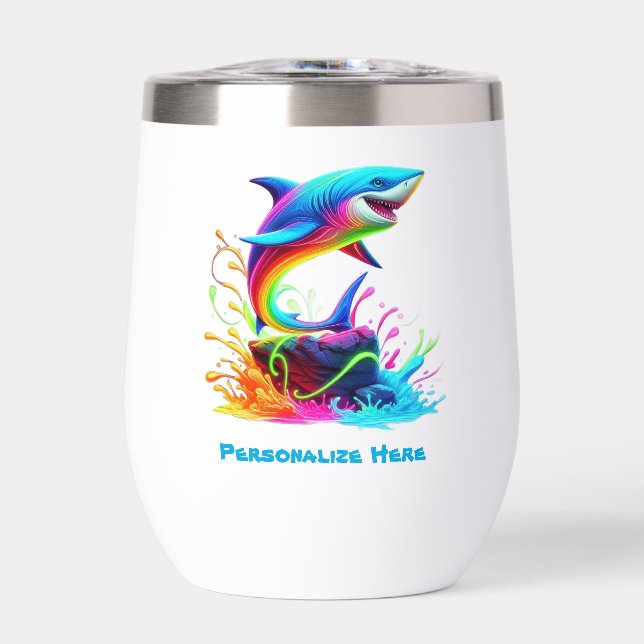 Colourful Shark Splash- (Front)