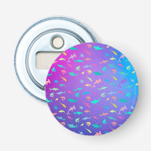 Colourful shark under the sea School Party Bottle Opener