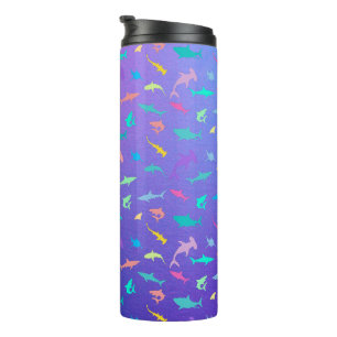 Colourful shark under the sea School Party Thermal Tumbler
