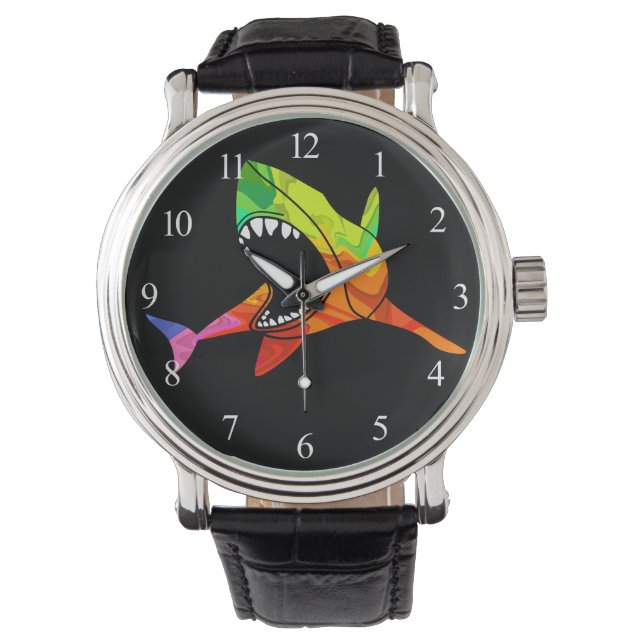 Colourful Shark Watch (Front)
