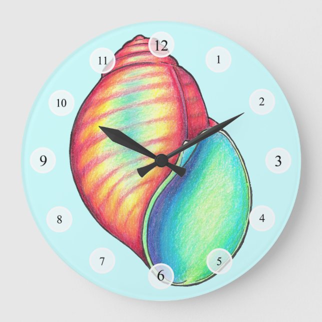 Colourful Shell Clock (Front)