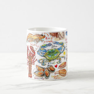 Colourful Shellfish Coffee Mug