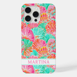 Colourful Shells Monogrammed iPhone 15 Pro Max Case