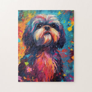 Colourful Shih Tzu Jigsaw Puzzle