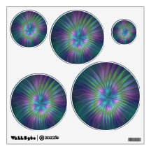 Colourful Shiny Fantasy Flower Abstract Fractal Ar