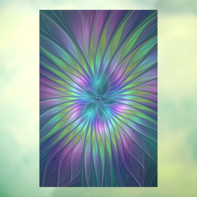 Colourful Shiny Fantasy Flower Abstract Fractal Ar (Sheet 3)