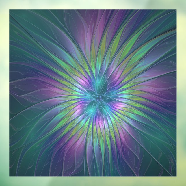 Colourful Shiny Fantasy Flower Abstract Fractal Ar (Sheet 3)
