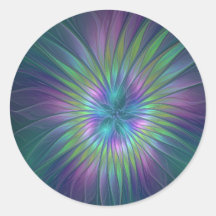 Colourful Shiny Fantasy Flower Abstract Fractal Ar