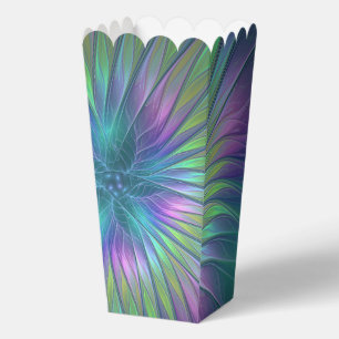 Colourful Shiny Fantasy Flower Abstract Fractal Ar Favour Box