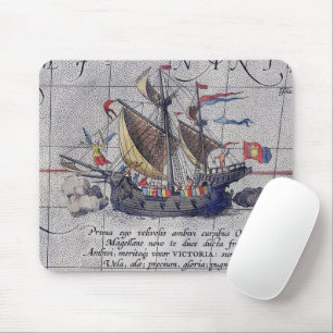 Colourful Ship on the Pacific Ocean Mouse Pad