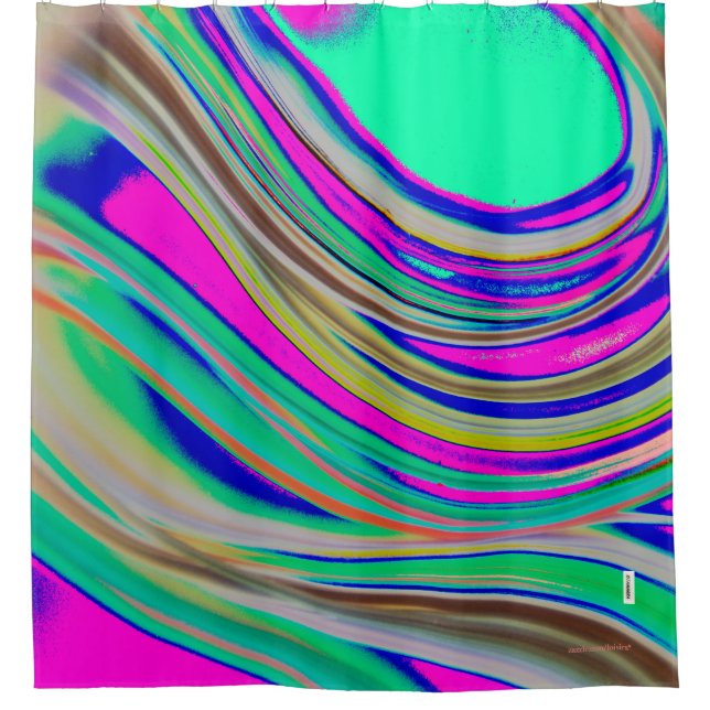 Colourful Shower Curtain (Front)