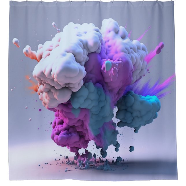 Colourful Shower Curtain (Front)