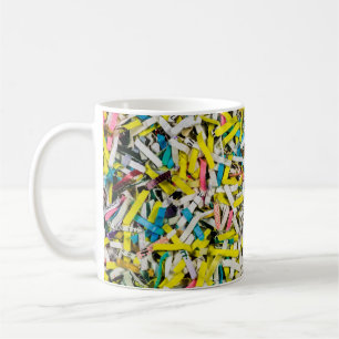 Colourful Shredded Paper Mug
