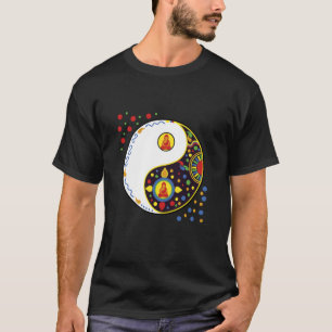Colourful Sign Symbol tao yin and yang Taiji Yoga T-Shirt