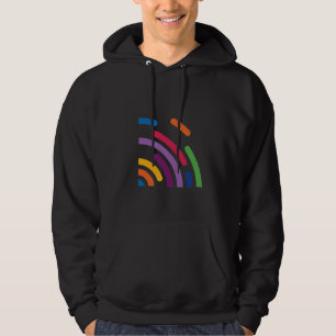 Colourful Signal Wave Hoodie Modern T-shirt