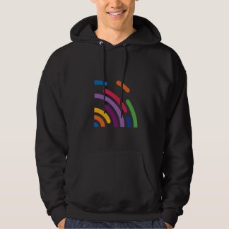 Colourful Signal Wave Hoodie | Modern T-shirt