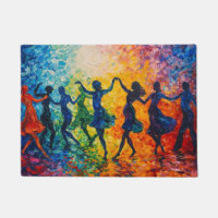 Colourful Silhouettes Dancing