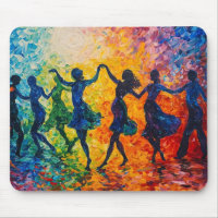 Colourful Silhouettes Dancing