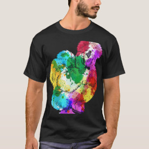 Colourful Silk Chicken Fan Animal T-Shirt