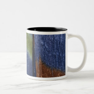 Colourful silk threads, Mandalay, Myanmar Two-Tone Coffee Mug